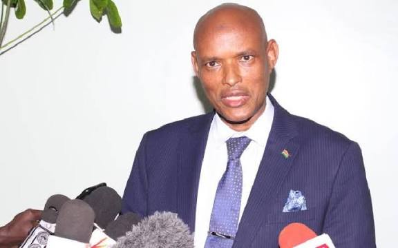 DCI Boss Amin Mohammed during past media briefing. PHOTO/ NTV