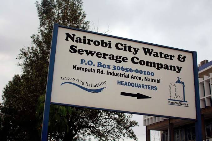 Nairobi water signpost and tap for illustration purposes. PHOTO/FILE