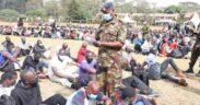 KDF recruitment exercise at past session. PHOTO/MoD
