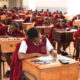 Students during a past KCSE exam. PHOTO/UGC. Matiang'i