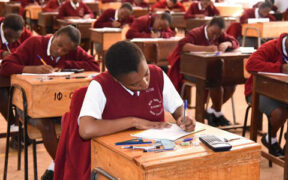Students during a past KCSE exam. PHOTO/UGC. Matiang'i