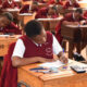 Students during a past KCSE exam. PHOTO/UGC. Matiang'i