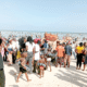 Kenyans Throng The Pirates Beach in Mombasa For Christmas Celebrations. PHOTO/Reuben Mwambingu