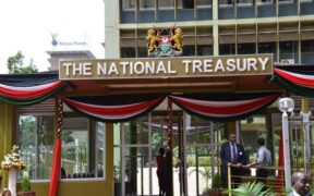 The National Treasury building in Nairobi CBD. PHOTO/CBD. Mbadi