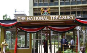 The National Treasury building in Nairobi CBD. PHOTO/CBD. Mbadi
