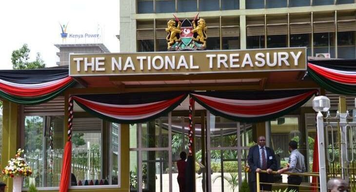 The National Treasury building in Nairobi CBD. PHOTO/CBD. Mbadi