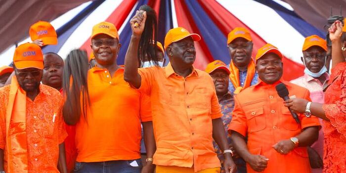 ODM Members led by Raila Odinga at previous event. PHOTO/ Pixels