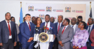 Press Conference Held by The Council of Governors (CoG) of Kenya After a Consultative Meeting with KMPDU to Resolve Doctors Strike in Kiambu County. PHOTO/ KMPDU X