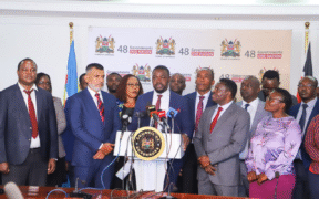 Press Conference Held by The Council of Governors (CoG) of Kenya After a Consultative Meeting with KMPDU to Resolve Doctors Strike in Kiambu County. PHOTO/ KMPDU X