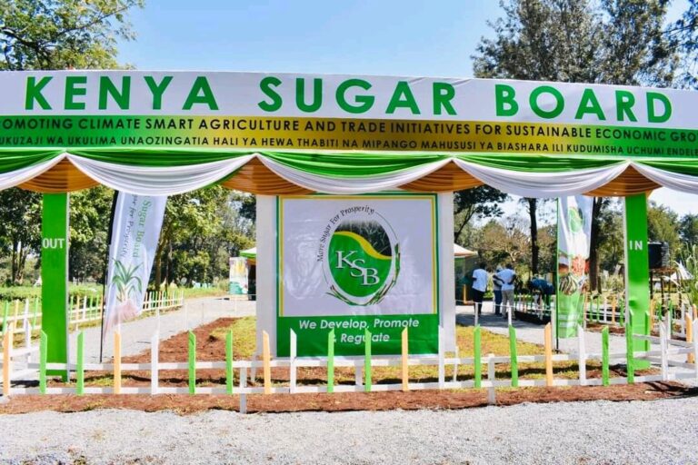Kenya Sugar Board, Banner at A Showground in Kenya In A Past Event. PHOTO/ KSB, Facebook.
