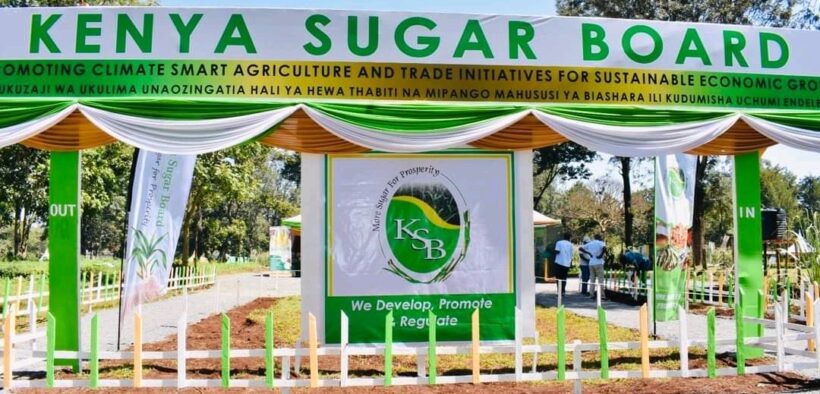 Kenya Sugar Board, Banner at A Showground in Kenya In A Past Event. PHOTO/ KSB, Facebook.