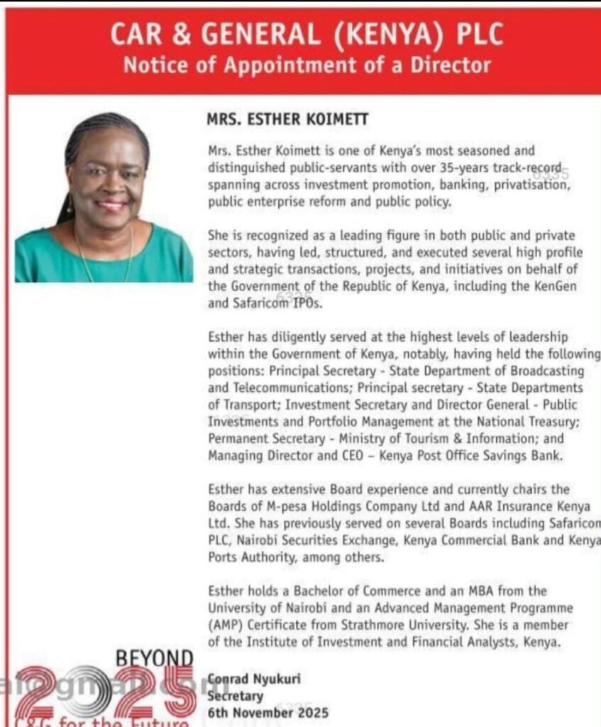 Car and General Kenya Names New Director.