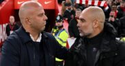 Arne slot and Pep Guardiola clash today at Etihad Image/Supersports