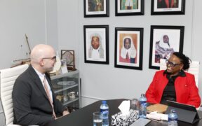 Chief Justice Martha Koome and ICC Secretary General held discussions on November 11, 2025. PHOTO/Koome X