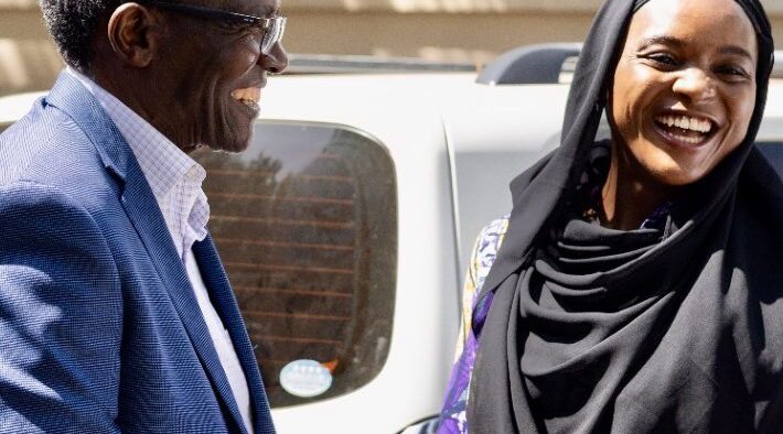 Shakira wafula and David Maraga Image/Shakira/X