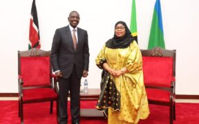 President William Ruto and Tanzania's Samia Suluhu held talks during a visit to Tanzania PHOTO/PCS
