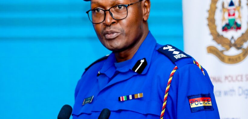 Road Safety Liaison Officer, Boniface Otieno at road safety campaign launching on November 21,2025. PHOTO/NPS X