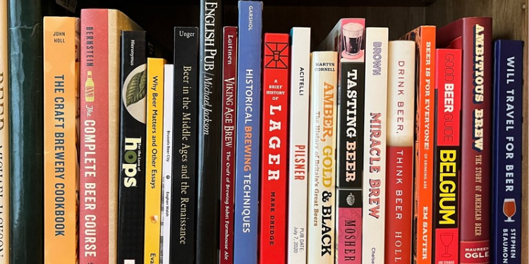 The Image Displays a Collection of Books Focused on the Subject of Beer, its History, Brewing Techniques, and Culture. PHOTO/ Courtesy