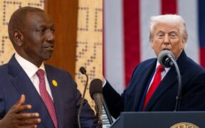 A photo collage of Kenyan President William Ruto and U.S President Donald Trump. PHOTO/PCS/White House.