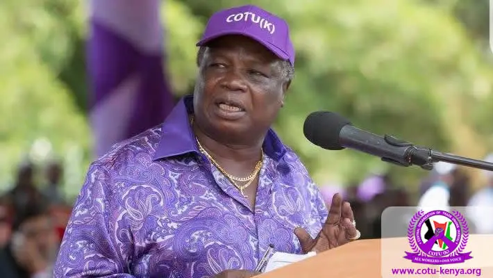 COTU-K Secretary General Bro. Francis Atwoli