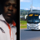 A collage of Ena Coach Driver and it's bus. PHOTO/Enacoach