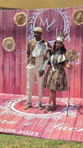 Marya Okoth and Jack Okula during their August traditional wedding PHOTO/MJ/Fb