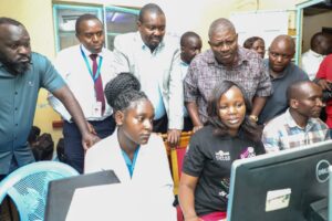 Senate Health Committee led by Mandago in one of the hospitals doing an oversight PHOTO/PoK/FB