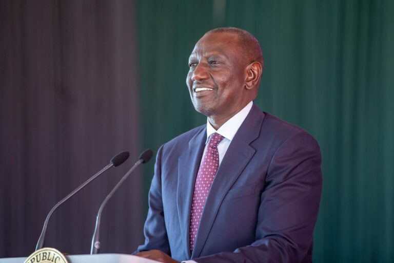 President William Ruto while addressing the Public PHOTO/PCS