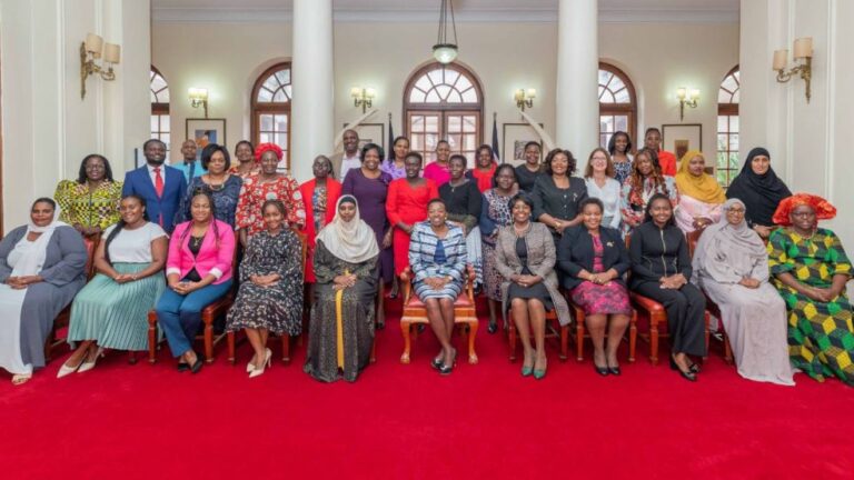 First Lady Mama Rachel Ruto with County First Spouses at State House, Nairobi on March 17, 2023. PHOTO | Nation