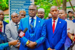 Nairobi Governor Johson Sakaja and Geoffrey Mosiria. PHOTO/Mosiria X.