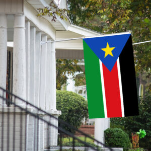 A Building With A South Sudanese Flag On It. PHOTO/ Courtesy.