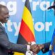President William Ruto Shakes Hands with his South Sudan Counterpart Salva Kiir, in Arusha on November 30, 2024. Photo: Handout