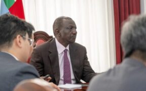 President William Ruto met China Communications Constructions Company President Zhang Bingman PHOTO/PCS