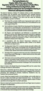 A notice from the government ordering Kakuzi PLC to surrender land back to claimants Image/KP