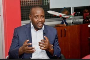 An image of CEO and Group Managing Director of Kenya Airways Allan Kilaruka