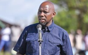 Interior CS Kipchumba Murkomen during a burial ceremony in Elgeyo Marakwet County on November 14, 2025. PHOTO/Murkomen X