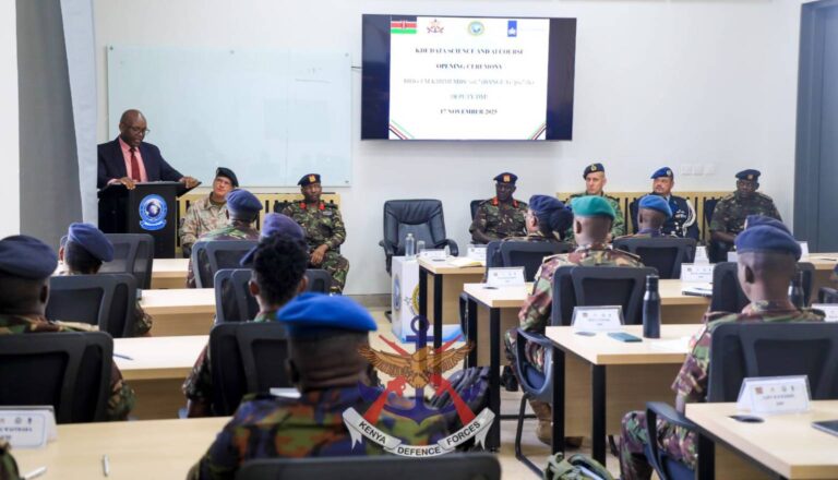 KDF has launched Data Science and AI course for officers. PHOTO/KDF.
