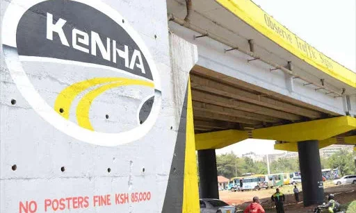 One of the Flyovers Built by KeNHA in Kenya with Warning Sign on it. PHOTO/ KeNHA.
