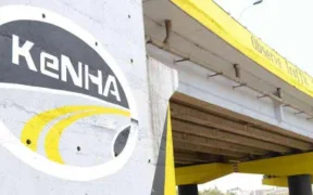 One of the Flyovers Built by KeNHA in Kenya with Warning Sign on it. PHOTO/ KeNHA.