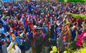 Locals attending a rally by Labour CS Alfred Mutua on November 23, 2025. Kalonzo