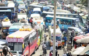 File photo of matatus at Machakos Bus Station. Nairobi