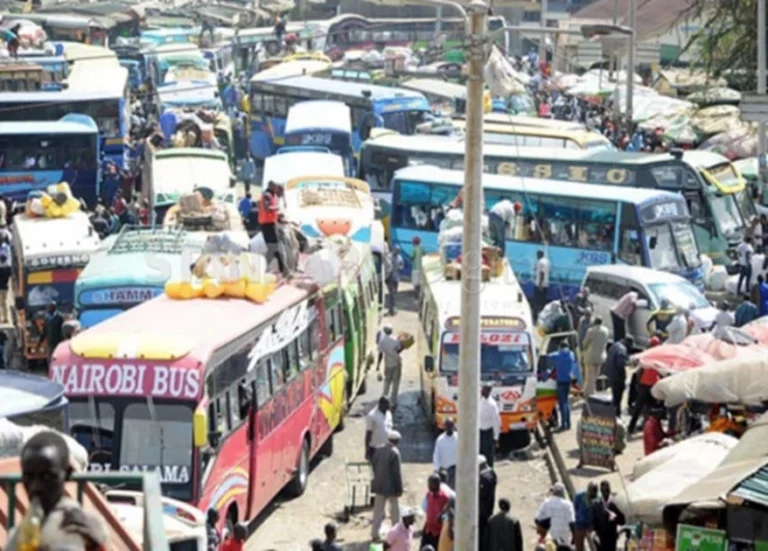 File photo of matatus at Machakos Bus Station. Nairobi