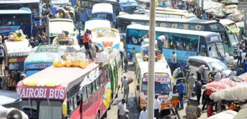 File photo of matatus at Machakos Bus Station. Nairobi