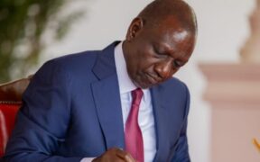 President William Ruto signing the Anti-Money Laundering and Combating of Terrorism Financing Laws (Amendment) Bill 2025 on June 17, 2025. PHOTO/PCS.