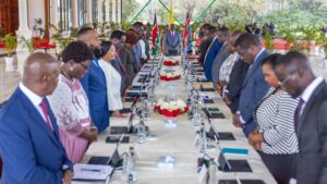 President William Ruto chairs a Cabinet meeting at State House in Nairobi on September 17, 2o25. PHOTO/PCS.