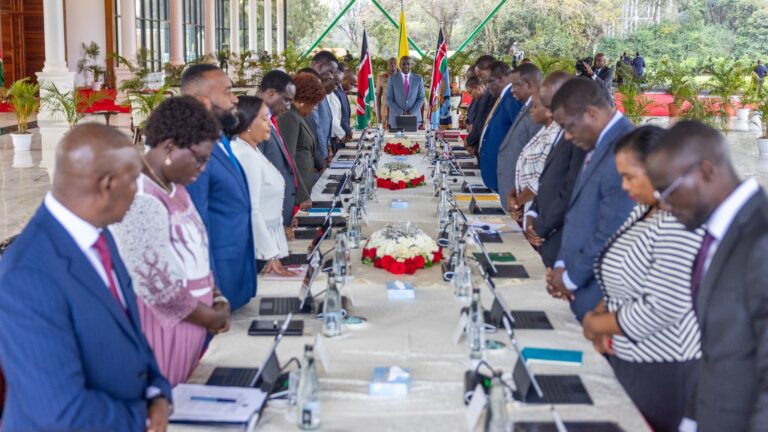 President William Ruto chairs a Cabinet meeting at State House in Nairobi on September 17, 2o25. PHOTO/PCS.