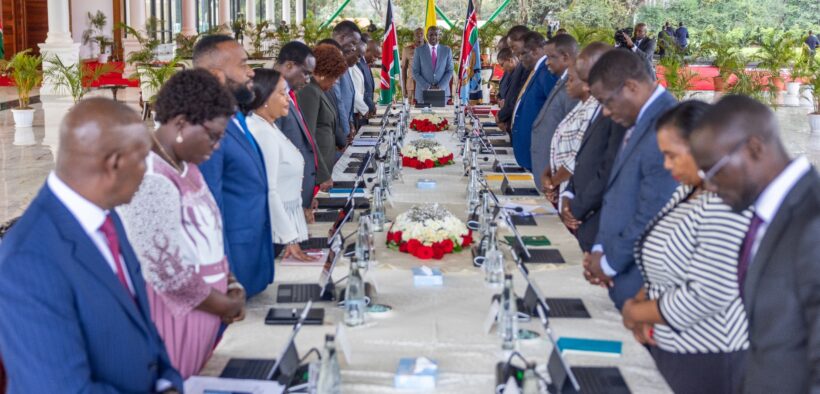 President William Ruto chairs a Cabinet meeting at State House in Nairobi on September 17, 2o25. PHOTO/PCS.