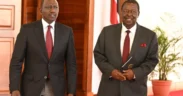 Prime CS Musalia Mudavadi and President Ruto during past State House event. PHOTO/CD