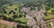 A Section Of Land That Was Swept Away By Floods in Elgeyo Marakwet. PHOTO/ Murkomen X