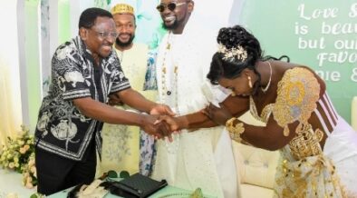 Governor James Orengo at Prince Indah's traditional wedding. PHOTO/NL